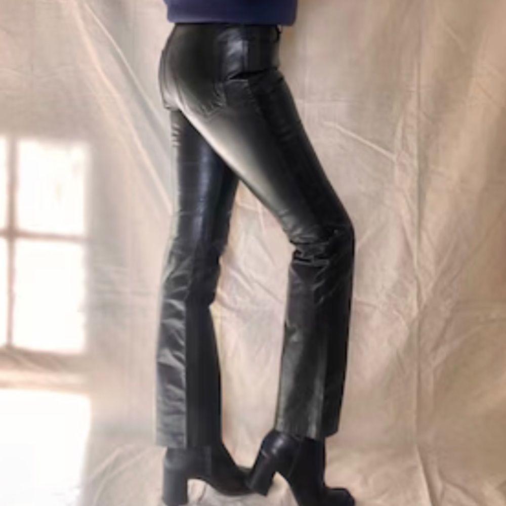 Vintage Leather Pants Gap Bootcut 100% Leather Pants Size 10